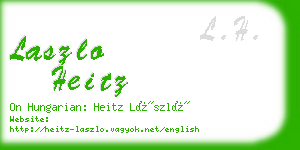 laszlo heitz business card